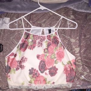 Floral crop top